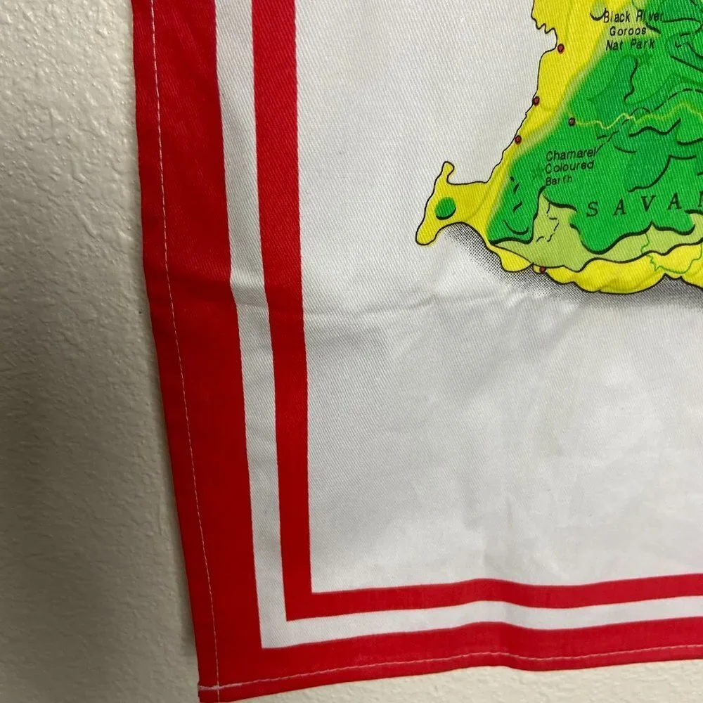 NWOT RARE Mauritius Map Tea Towel